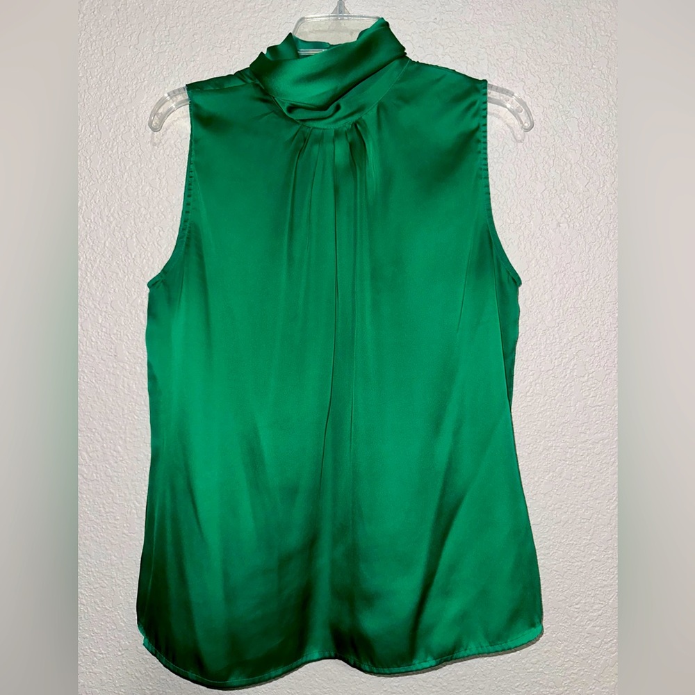 Violet & Claire green satin blouse